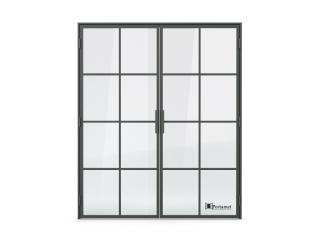 Portamet oslo dwuskrzydłowe drzwi loftowe