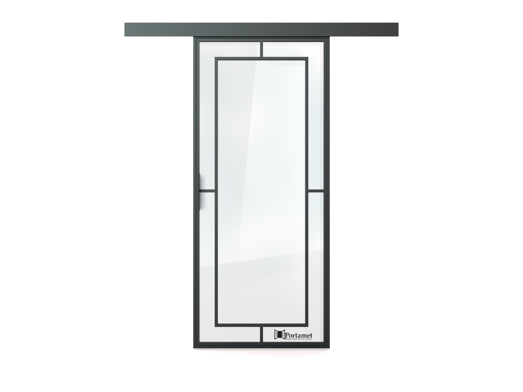 drzwi przesuwne loftowe Portamet Nero