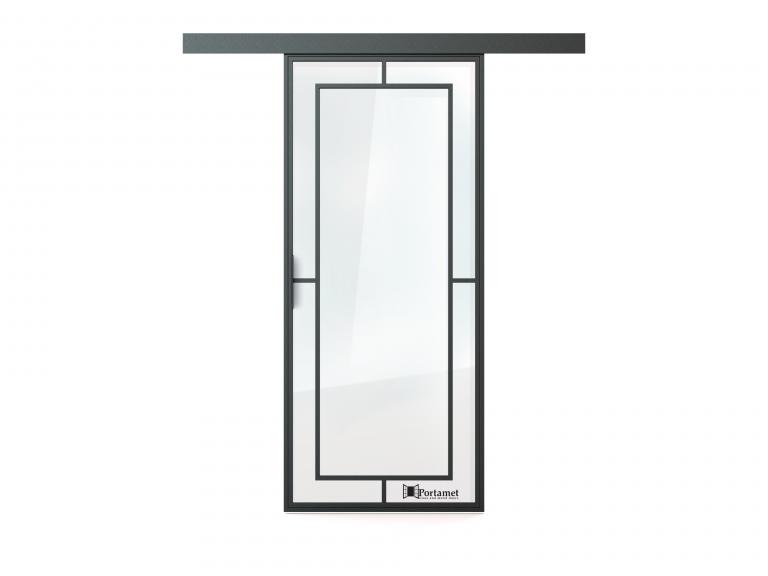 drzwi przesuwne loftowe Portamet Nero